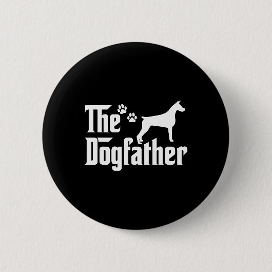 Der Hundvater Tee Vatertag Geschenk Vater - Hunde  Button (Vorderseite)