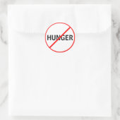 Der Hunger verboten! Runder Aufkleber (Tasche)