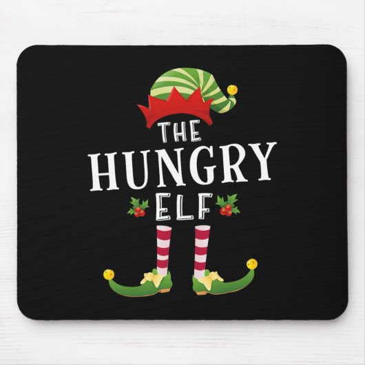 Der Hungrige Elf Weihnachten Matching Pajama Mousepad (Vorne)