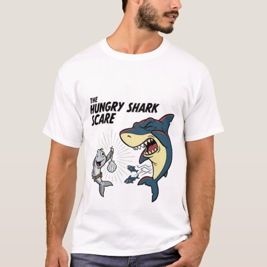 Der hungrige Haifisch-Schrecken T-Shirt (Vorderseite)