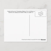 Der hungrige Rabe von Yellowstone Postkarte (Rückseite)
