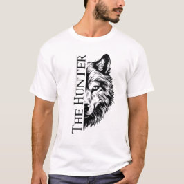Der Hunter Wolf Split Design T-Shirt
