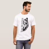 Der Hunter Wolf Split Design T-Shirt (Vorne ganz)