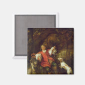 Der Huntsman Magnet (Vorderseite/Rückseite)