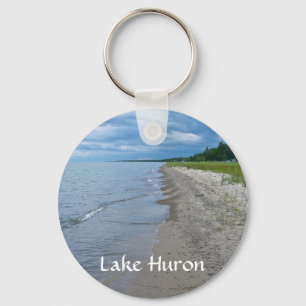 Der Huronsee-Sommer-Strand Schlüsselanhänger