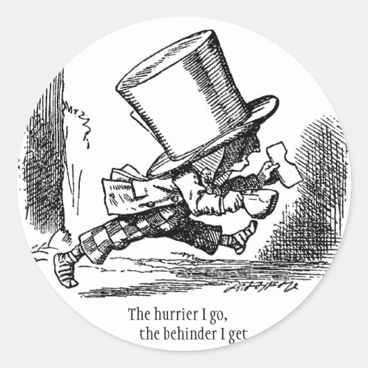 Der Hurrikan, den ich anziehe Runder Aufkleber (Vorderseite)