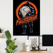 Der Husafell-Stein - Fullsterkur Poster (Heimbüro)