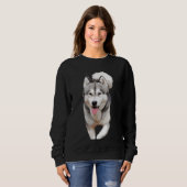 Der Husky-Spaziergang Sweatshirt (Vorne ganz)