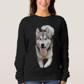 Der Husky-Spaziergang Sweatshirt (Vorderseite)