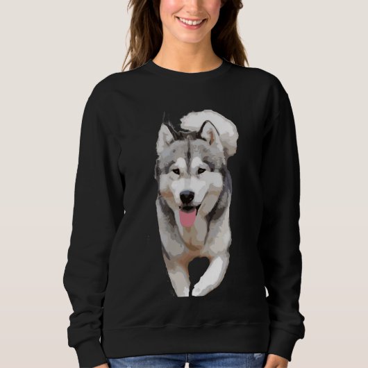 Der Husky-Spaziergang Sweatshirt (Vorderseite)