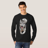 Der Husky-Spaziergang T-Shirt (Vorne ganz)