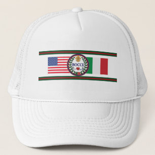 Der Hut amerikanischen und italienischen Flagge Truckerkappe