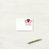 Der Hut Bon Appetit Koch, Messer und Post-it Klebezettel (Auf Schreibtisch)