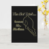 Der Hut hat die Geburtskarte Karte (Gelbe Blume)