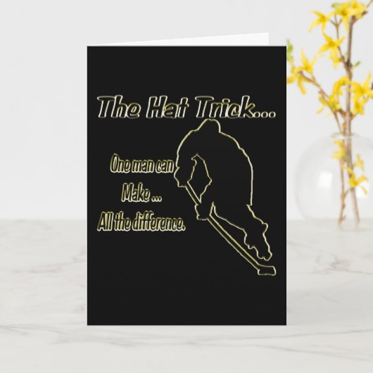 Der Hut hat die Geburtskarte Karte (Gelbe Blume)