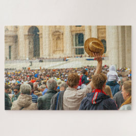 Der Hut in Rom, Italien, wird von vielen Menschen  Puzzle