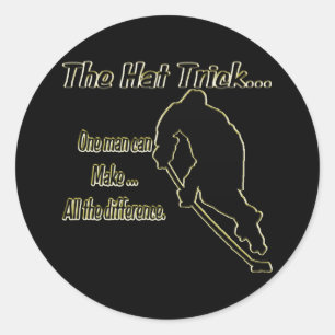 Der Hut-Trick-Sticker Runder Aufkleber