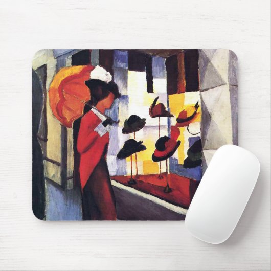 Der Hutladen von August Macke Mousepad (Mit Mouse)
