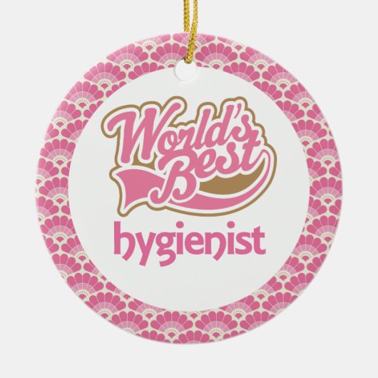 Der Hygieniker-Geschenk-Verzierung der Welt beste Keramikornament (Vorne)