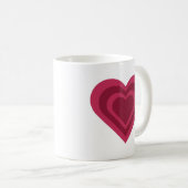 Der hypnotisierende Herzbecher  Kaffeetasse (VorderseiteRechts)