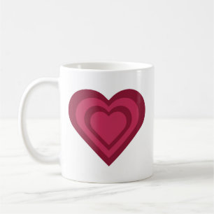 Der hypnotisierende Herzbecher Kaffeetasse