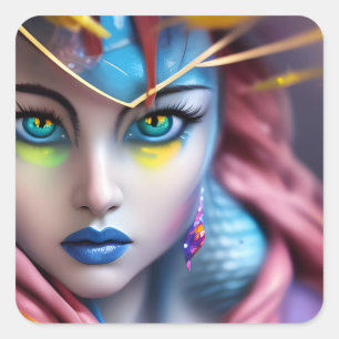 Der Hypnotist Quadratischer Aufkleber