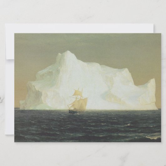 Der Iceberg (von der Frederic Edwin Church) Karte (Vorderseite)