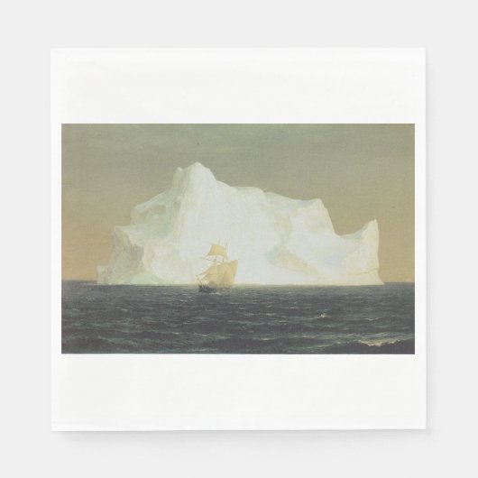 Der Iceberg (von der Frederic Edwin Church) Serviette (Vorderseite)