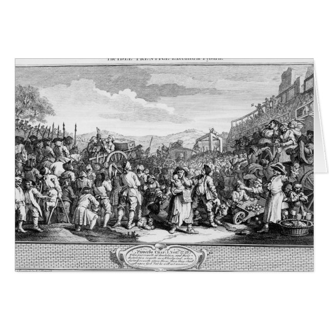 Der Idle 'Prentice bei Tyburn ausgeführt (Vorderseite (Horizontal))
