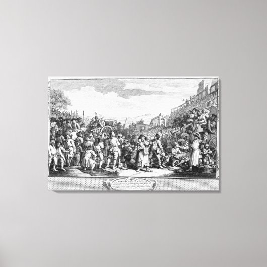 Der Idle 'Prentice bei Tyburn ausgeführt Leinwanddruck (Vorderseite)