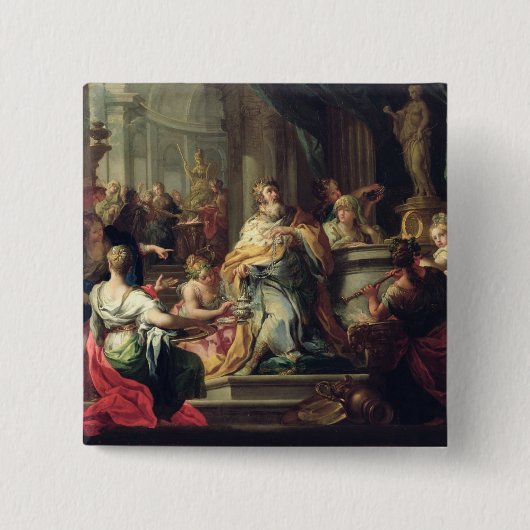 Der Idolisation von Solomon, c.1735 (Öl auf Button (Vorderseite)
