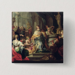 Der Idolisation von Solomon, c.1735 (Öl auf Button