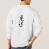 Der Idy der Männer Judo-lange Hülse T-Kanji T-Shirt (Rückseite)