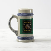 Der Igel - Bleibe Wild Bleibe kostenlos Bierglas (Links)