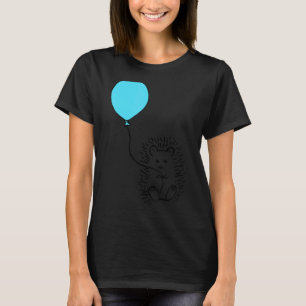 Der Igel mit der Blue Balloon Idee für einen Bir T-Shirt
