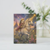 Der Igel und das Einhorn Postkarte (Stehend Vorderseite)