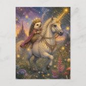 Der Igel und das Einhorn Postkarte (Vorderseite)