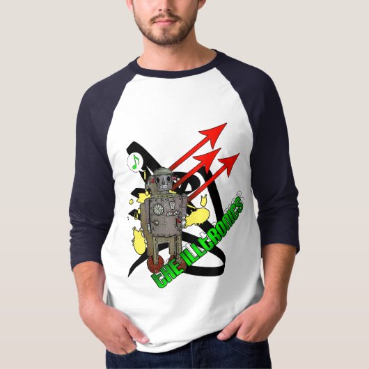 Der Illtronics Musik-Roboter T-Shirt (Vorderseite)