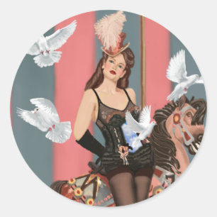 Der Illusionist Runder Aufkleber