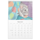 Der illustrierte Ratten-Porträt-Kalender Kalender (Mär 2027)