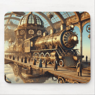 Der Im Flugzeug Bahnhof Mousepad