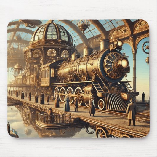 Der Im Flugzeug Bahnhof Mousepad (Vorne)