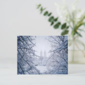 Der im Schnee und im Eis Gerahmte Zentralpark Postkarte (Stehend Vorderseite)