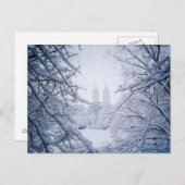 Der im Schnee und im Eis Gerahmte Zentralpark Postkarte (Vorne/Hinten)