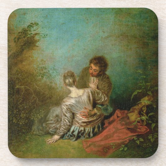 Der ImitatPas, c.1717 (Öl auf Leinwand) Getränkeuntersetzer (Vorderseite)