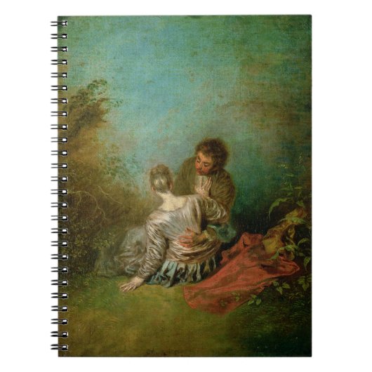 Der ImitatPas, c.1717 (Öl auf Leinwand) Notizblock (Vorderseite)
