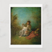 Der ImitatPas, c.1717 (Öl auf Leinwand) Postkarte (Vorderseite)