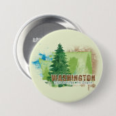 Der immergrüne Staat Button (Vorne & Hinten)