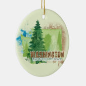 Der immergrüne Staat Keramik Ornament (Rechts)