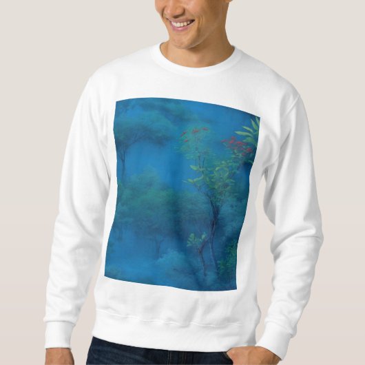 Der immerwährende See im Zedernwald Sweatshirt (Vorderseite)